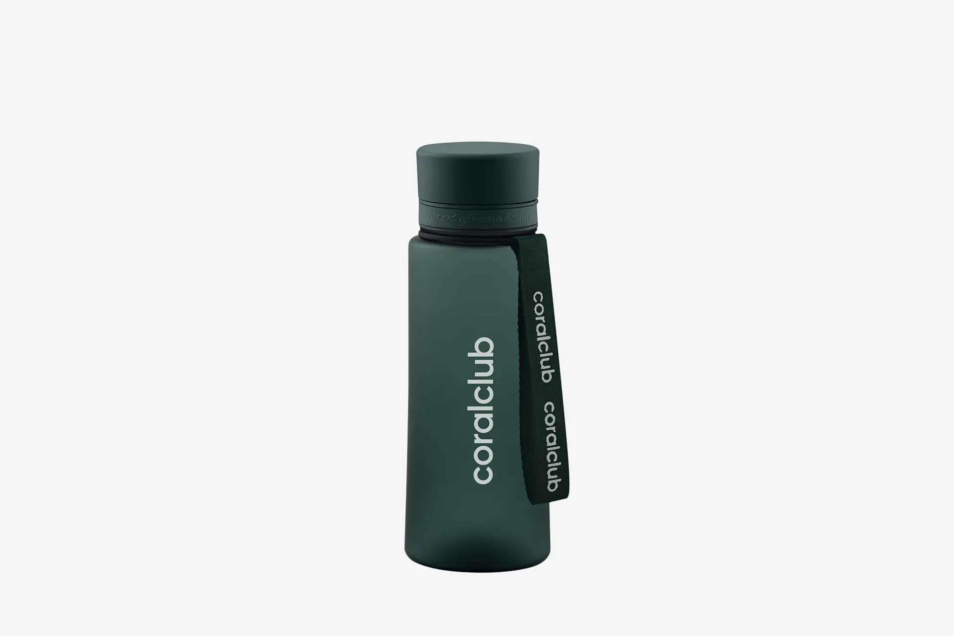 Coral Club Plastic Bottle, Dark Green